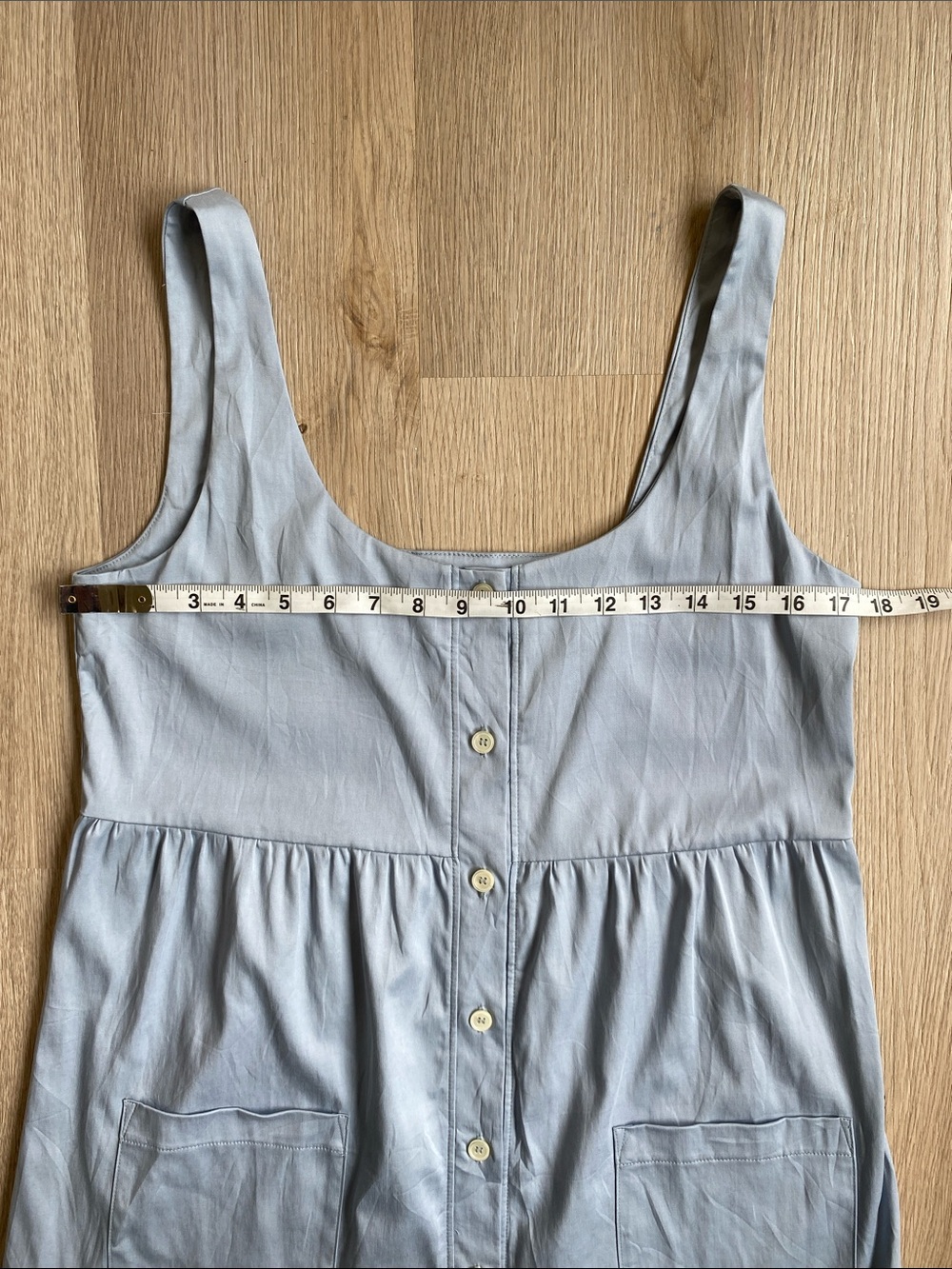 Smash + Tess Valentina Mini Dress NWT Sky Blue Tencel Blend Size Small - Picture 8 of 11